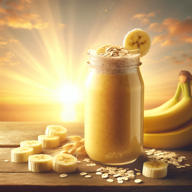 Smoothie de banana e aveia: energia para o seu dia