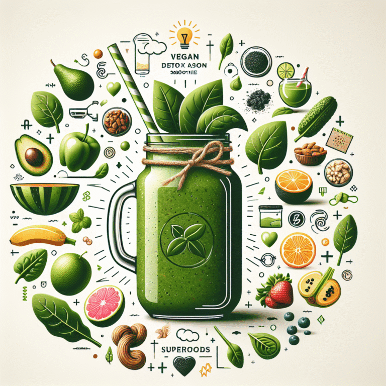 Detox delicioso: smoothie vegano nutritivo para limpar o organismo