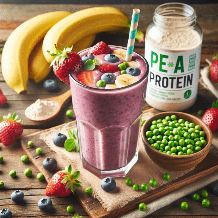 Smoothie pós-treino com proteína de ervilha: uma opção saudável