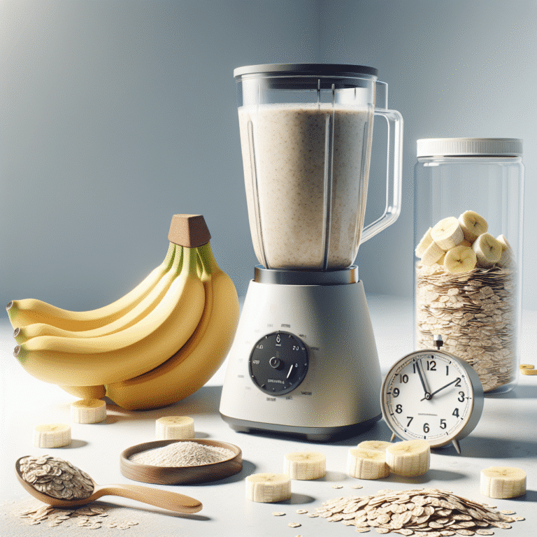 Como fazer um smoothie proteico com banana e aveia em 5 minutos