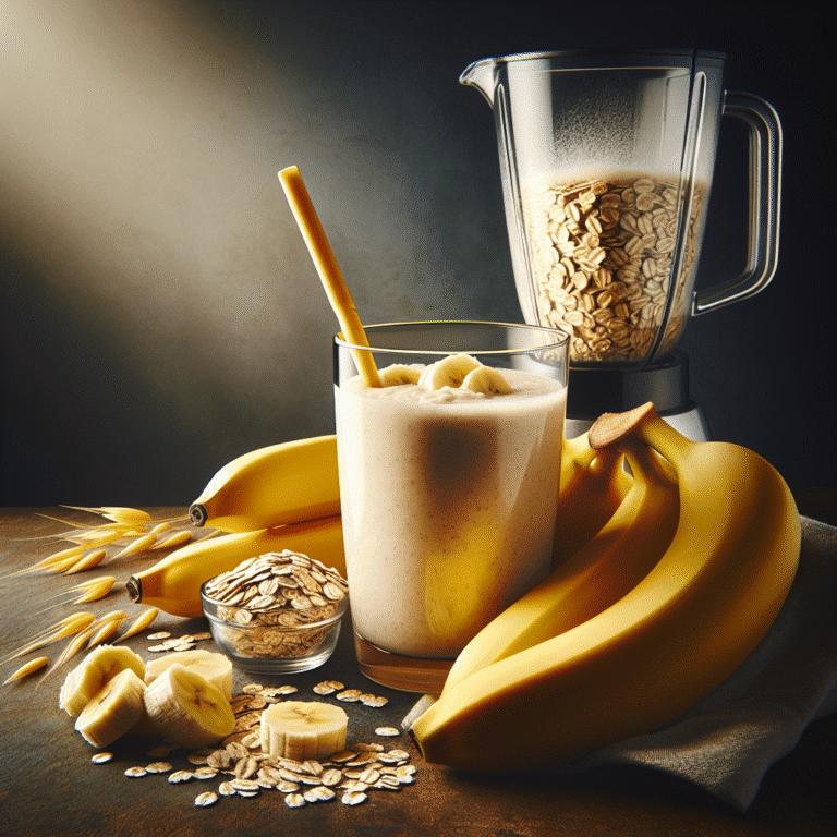 A importância da aveia no smoothie proteico com banana