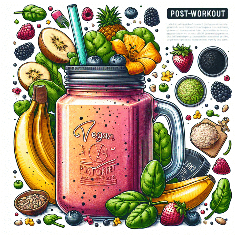 Recuperação ideal: smoothie vegano pós-treino para atletas