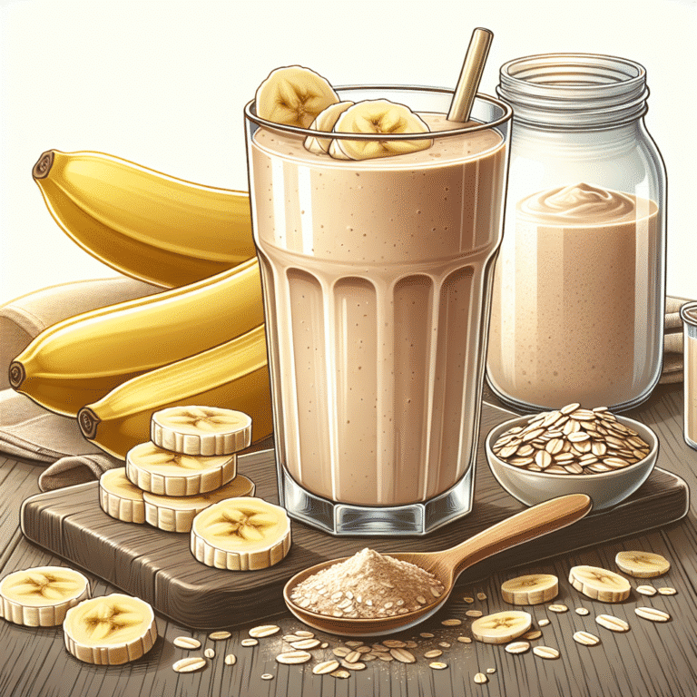 Os benefícios do smoothie proteico com banana e aveia para sua saúde