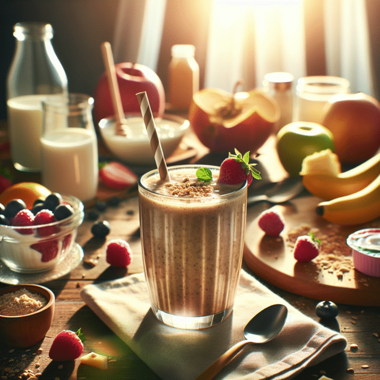 Smoothie matinal para disposição diária