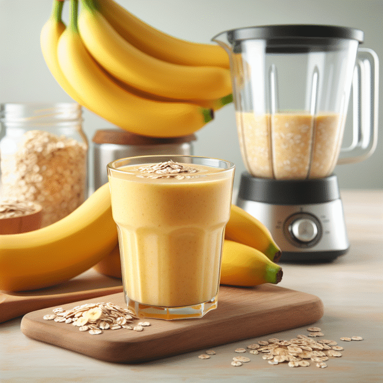 Smoothie proteico com banana e aveia: o segredo para uma refeição rápida