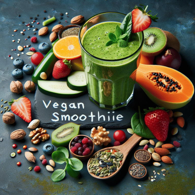 Smoothie vegano para energia natural