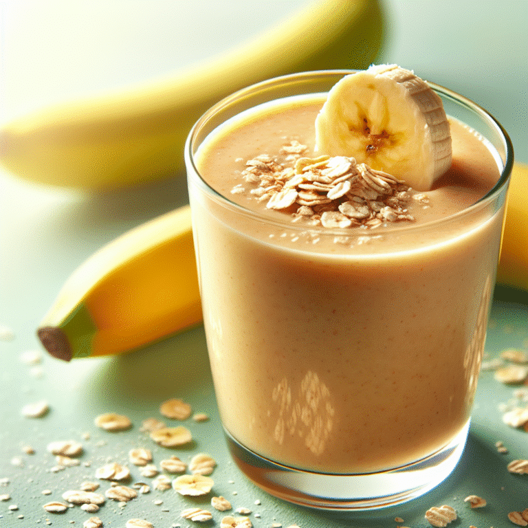 Benefícios do smoothie proteico com banana e aveia para sua saúde