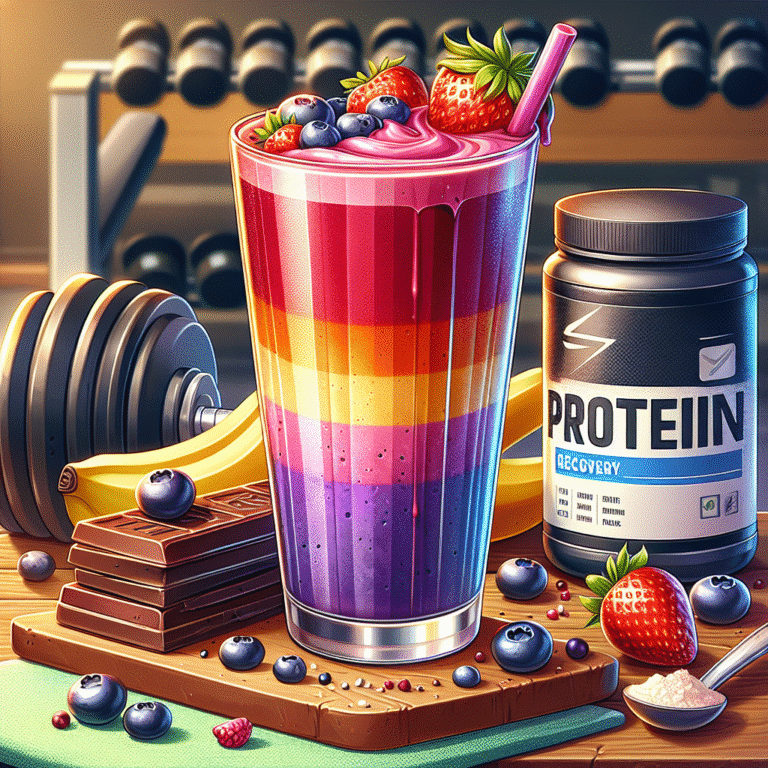 Como preparar um smoothie de recuperação muscular rápida e nutritivo