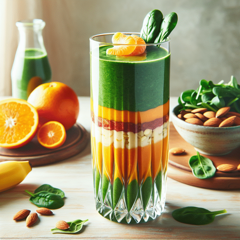 Smoothie vegano pós-exercício: leve e nutritivo