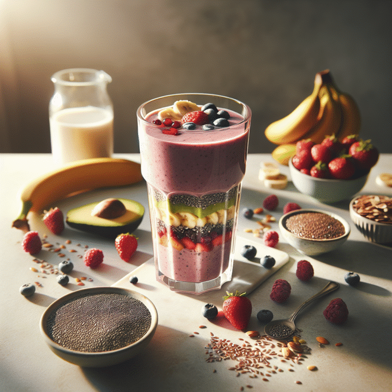 Smoothie vegano proteico para café da manhã: comece o dia bem
