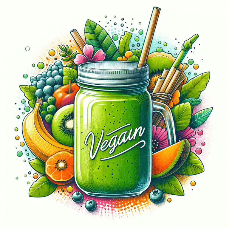 Smoothie vegano pós-exercício