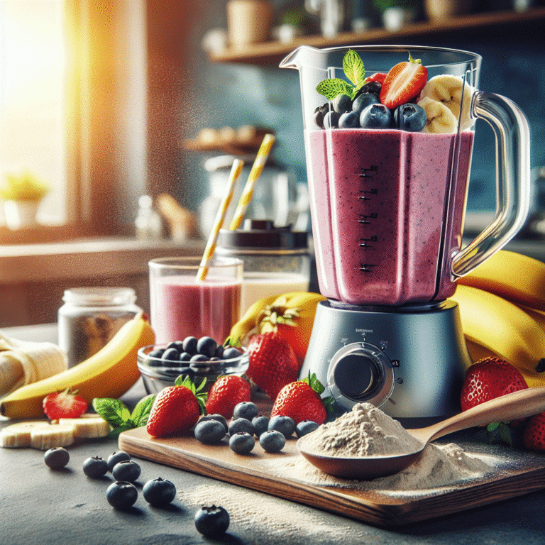 Smoothie proteico para aumentar energia