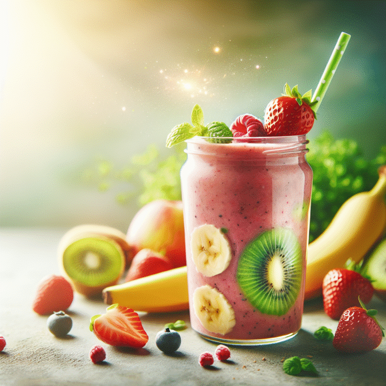 Smoothie natural que dá disposição