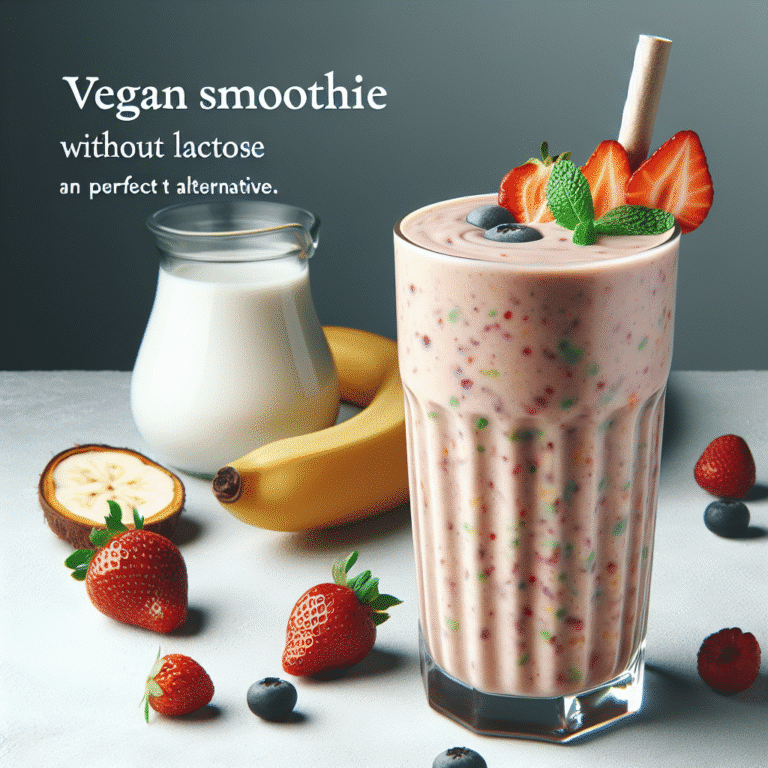 Smoothie vegano cremoso sem lactose: a alternativa perfeita