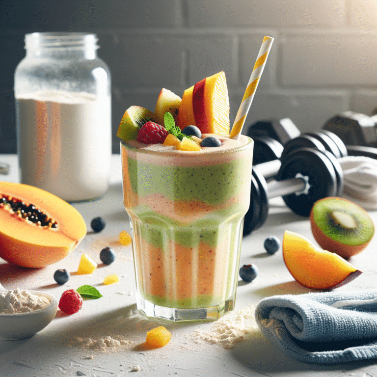 Smoothie de recuperação muscular rápida para otimizar seus treinos