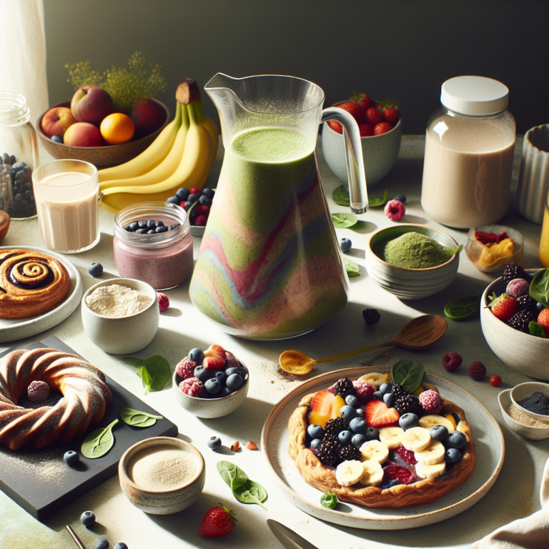 Café da manhã completo: smoothie vegano proteico