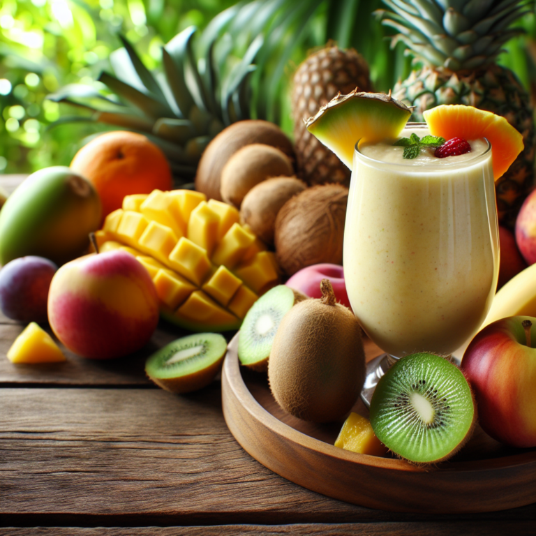 Descubra os benefícios do smoothie vegano de frutas tropicais