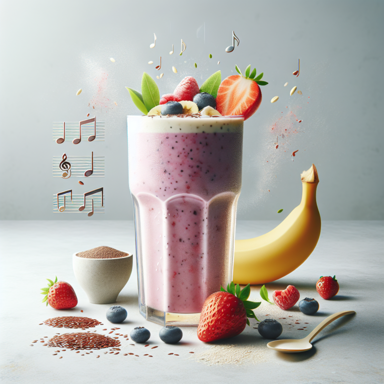 Smoothie de recuperação muscular para ganho de massa