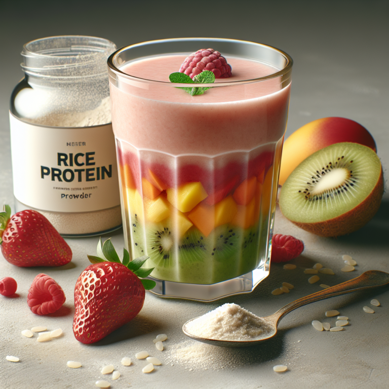 Receita de smoothie vegano com proteína de arroz