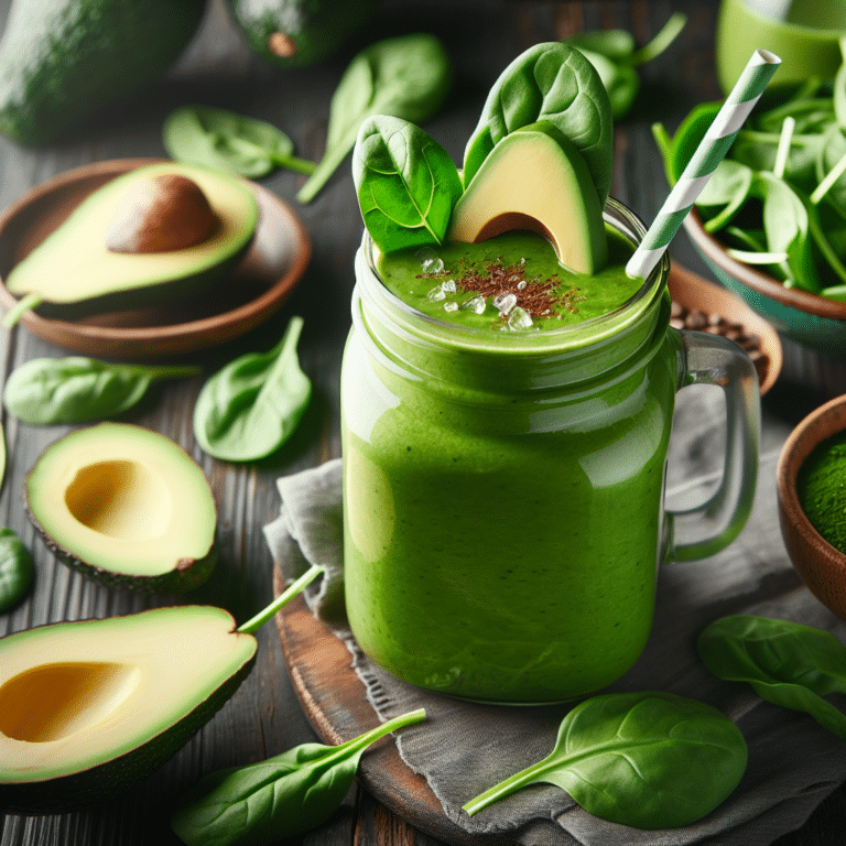 Incorporando espinafre e abacate no seu smoothie vegano