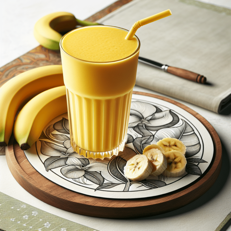 Smoothie energizante com banana