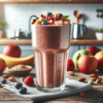 Receita rápida de smoothie para ganhar massa muscular