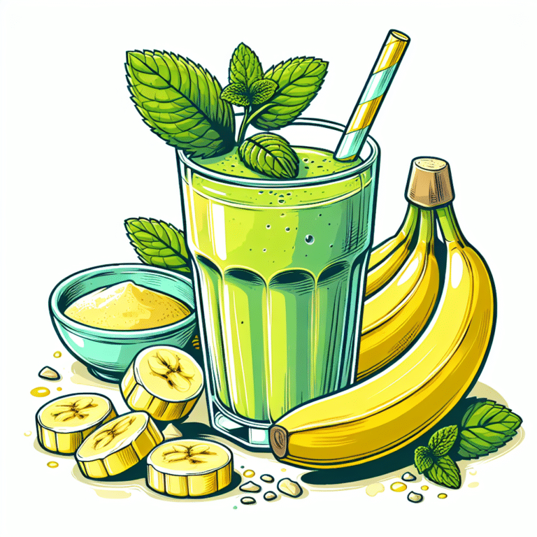Smoothie detox com banana