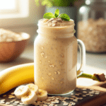 Smoothie de banana e aveia para revitalizar as manhãs