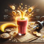 Smoothie energético de banana e aveia para treinos intensos