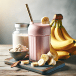 Delicie-se com um smoothie de banana e whey protein