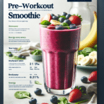 Smoothie pré-treino para mais disposição