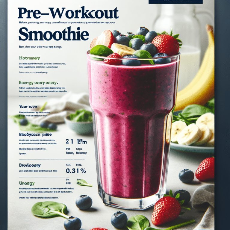 Smoothie pré-treino para mais disposição