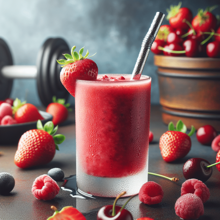 Refresque-se com um smoothie de frutas vermelhas pós-treino