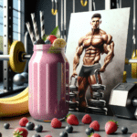 Alcance definição muscular com um smoothie pós-treino