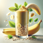 Smoothie detox de banana e aveia para limpar o organismo