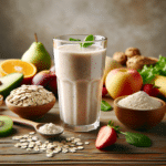 Smoothie vegano com aveia e proteína: Sustento e energia para o corpo