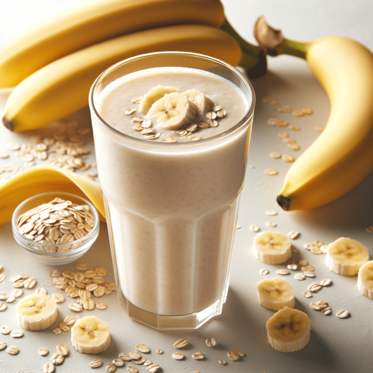 Smoothie de banana e aveia: sabor e saúde em cada gole