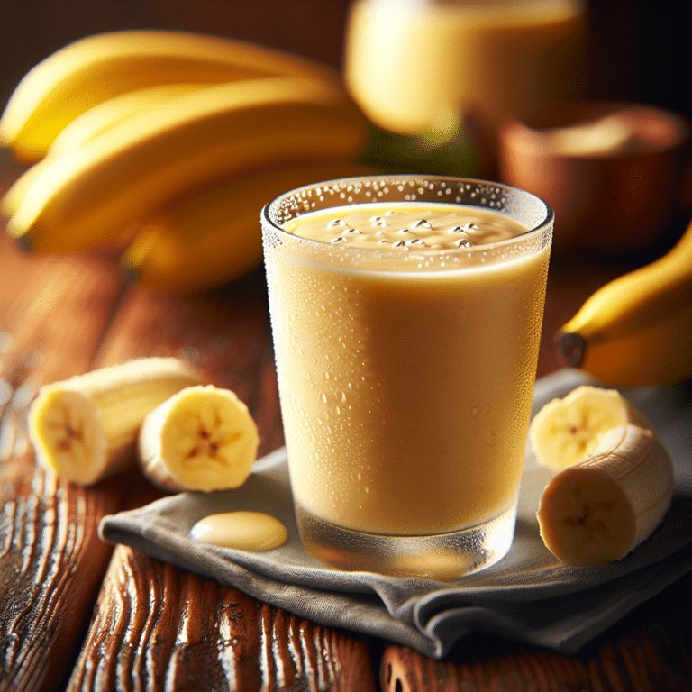 Smoothie cremoso de banana
